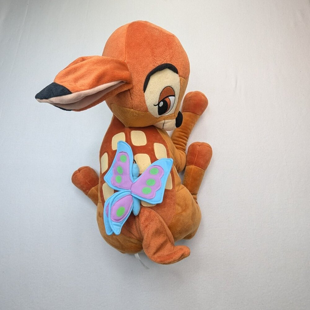 NWT Disney Bambi 2001 Plush w/ Butterfly (Mattel/Fisher Price) Large 20"